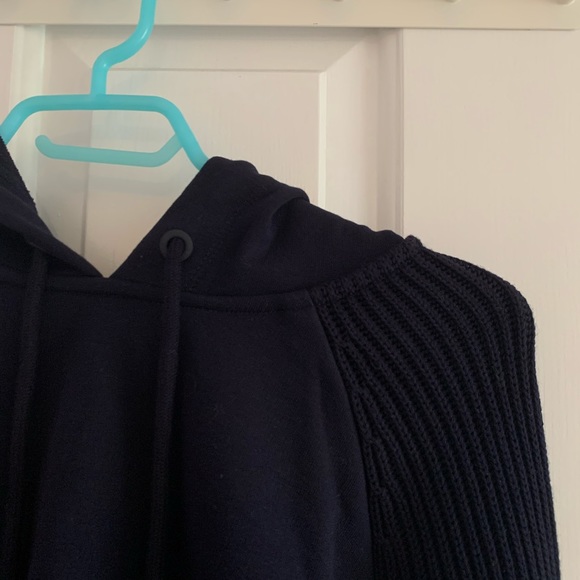 NEW Sportmax Code Ultramarine Knit Sleeve Hoodie - Picture 4 of 4